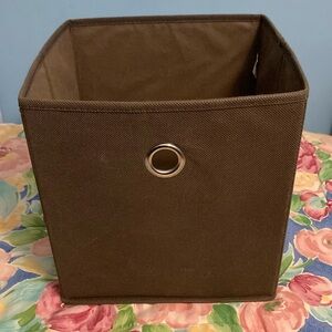 Brown Fabric Storage Bin